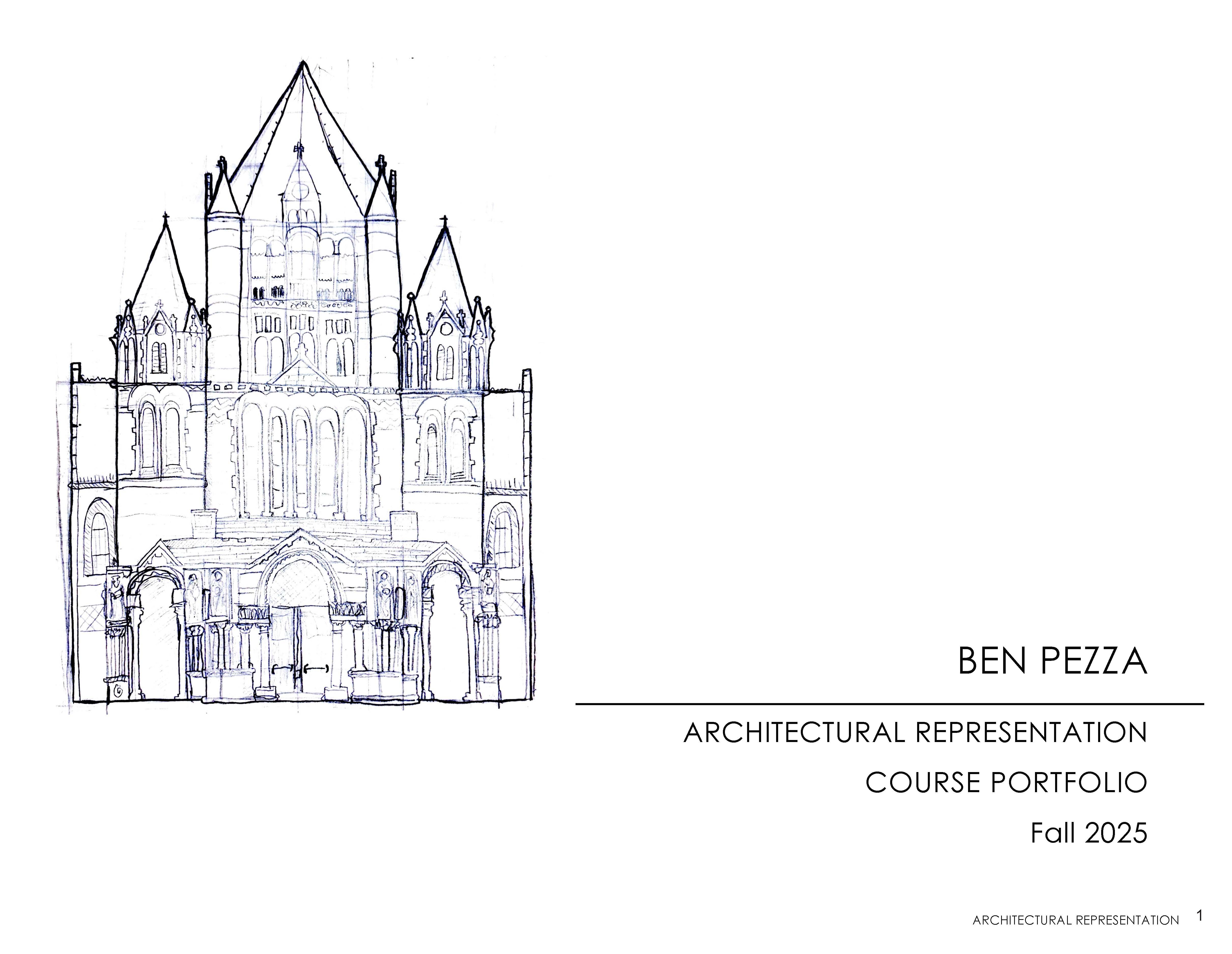 Architectural Representation Hand Drawings